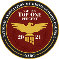 National Association of Distinguished Counsel, Nation's Top One Percent, 2021